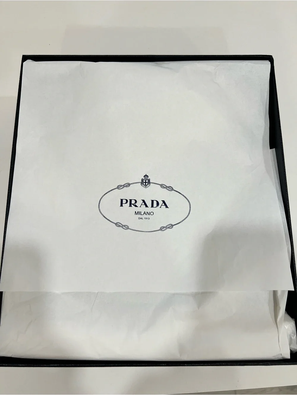 Prada White Triangle Shoulder Bag